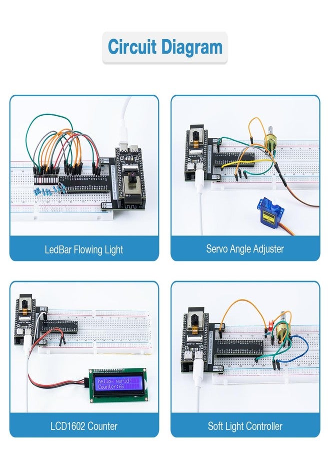 LAFVIN مجموعة البداية الفائقة LAFVIN لتعلم برمجة MicroPython و C Language لـ ESP32-S3-WROOM مع الدليل - Image 4