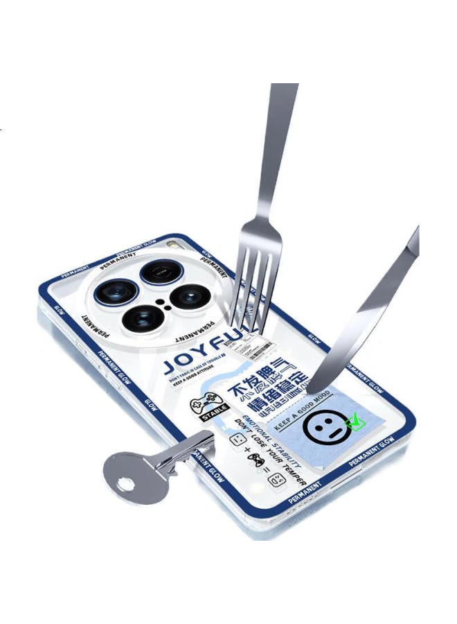 Xp Compatible Vivox100Ultra Phone Case Full Cover X100Ultra Transparent Soft Silicone Heat Dissipation Lens Protection Case For Men And Women Anti-Drop High-End Protective Cover - White Frame Good Men - Image 3