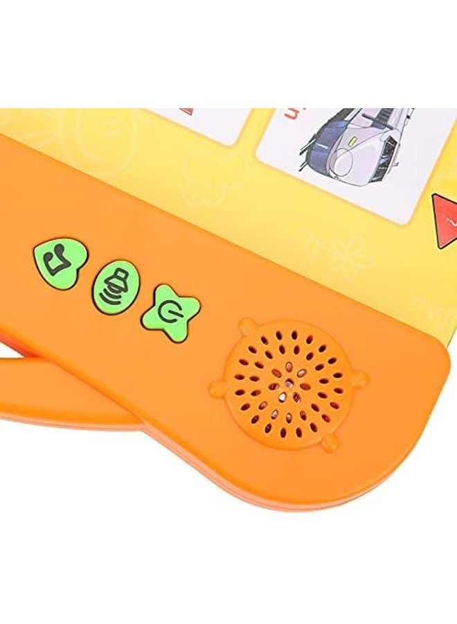 قلم التعلم الإلكتروني البرتقالي مع كتاب الصوت والموسيقى والمؤثرات البصرية لعبة تعليمية للأطفال فوق 3 سنوات - Image 4