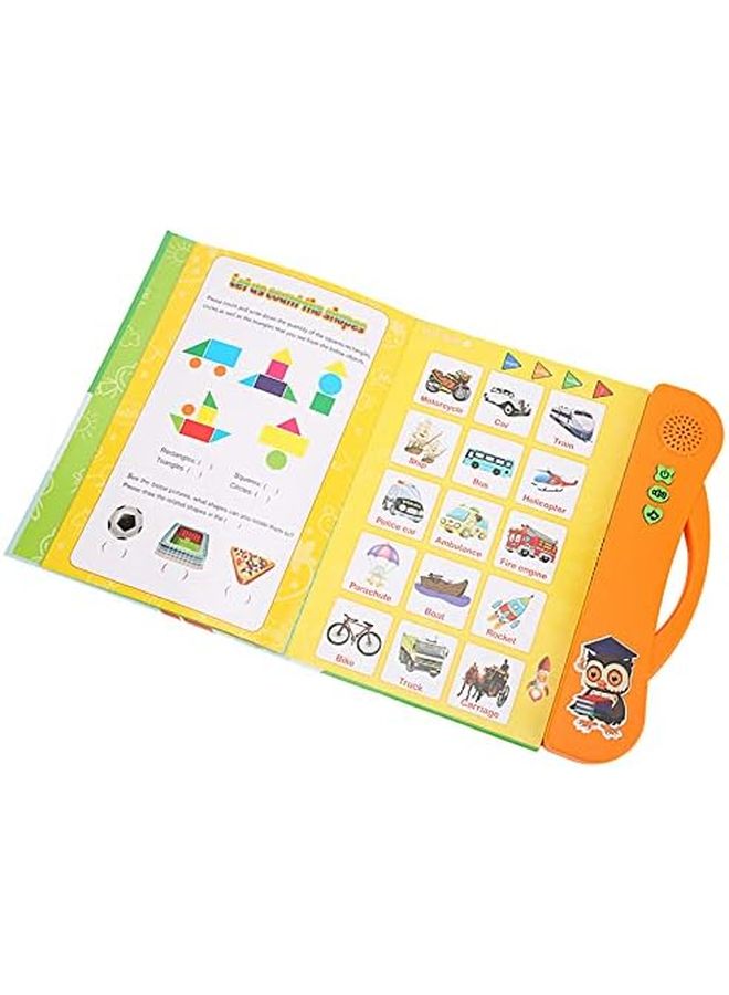 قلم التعلم الإلكتروني البرتقالي مع كتاب الصوت والموسيقى والمؤثرات البصرية لعبة تعليمية للأطفال فوق 3 سنوات - Image 3