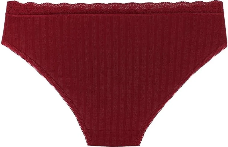 Sensu Women's Mixed Colors Lace Waist 5-Piece Panties Set KTS1209