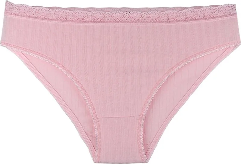 Sensu Women's Mixed Colors Lace Waist 5-Piece Panties Set KTS1209