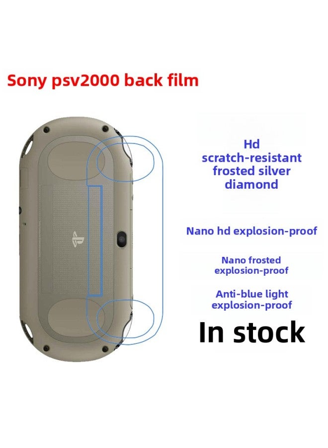 Suitable For Sony PSV2000 Back Film Game Machine Protective Film HD Soft Film Matted Film-Color:Back Film HD Scratch-resistant Die-Dimensions:Starting From 10 Pieces
