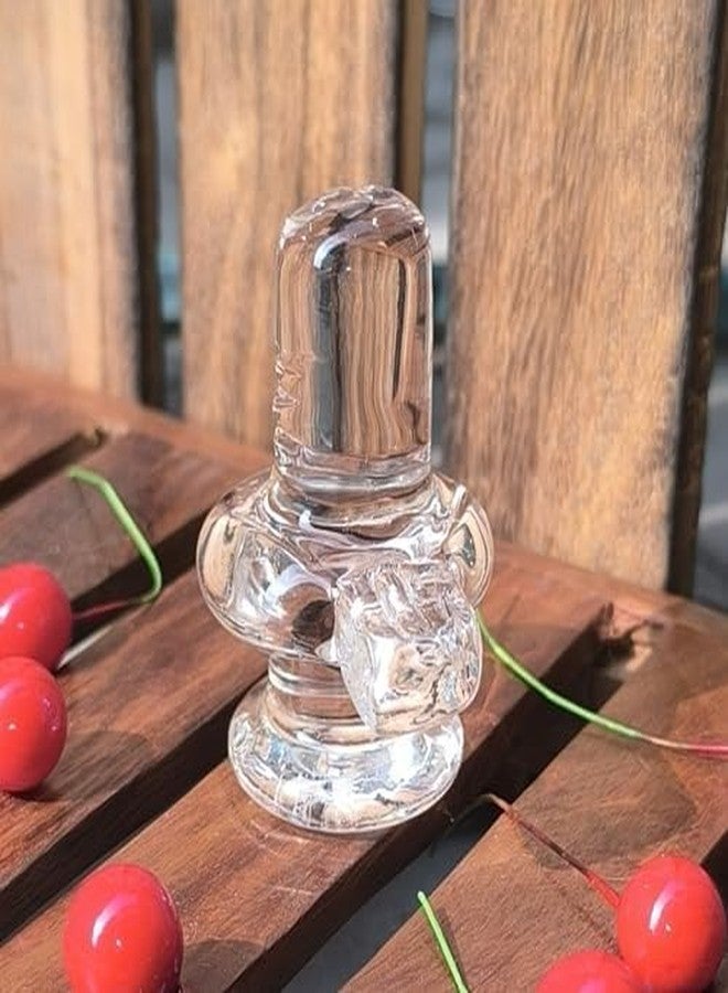 A & S VENTURES A&S Ventures Crystal Sphatik Shivling with Nandi for Puja, Home Decor, Car Dashboard - 2 Inch Transparent Shivling Spiritual Gift Idol - Image 4
