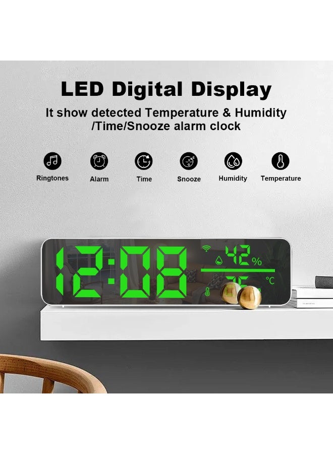 WiFi Smart LED Digital Alarm Clock with Temperature & Humidity Display - Image 4