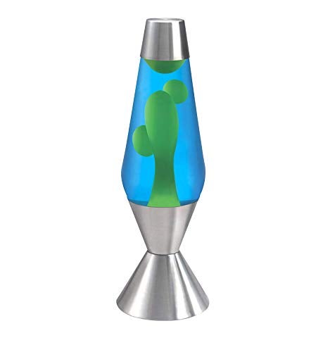 Lava Lite 5224 Lava Lamp, 52-ounce, Yellow/Blue/Silver - Image 1
