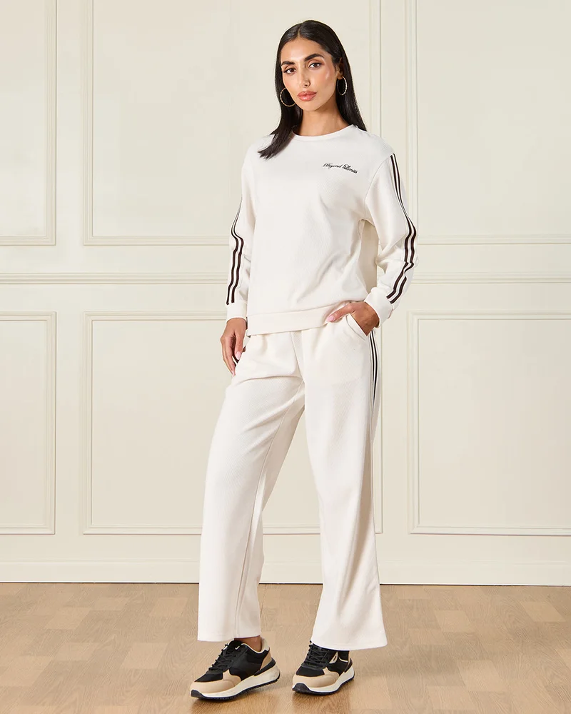 REDTAG Women Ivory Embellished Active Pants