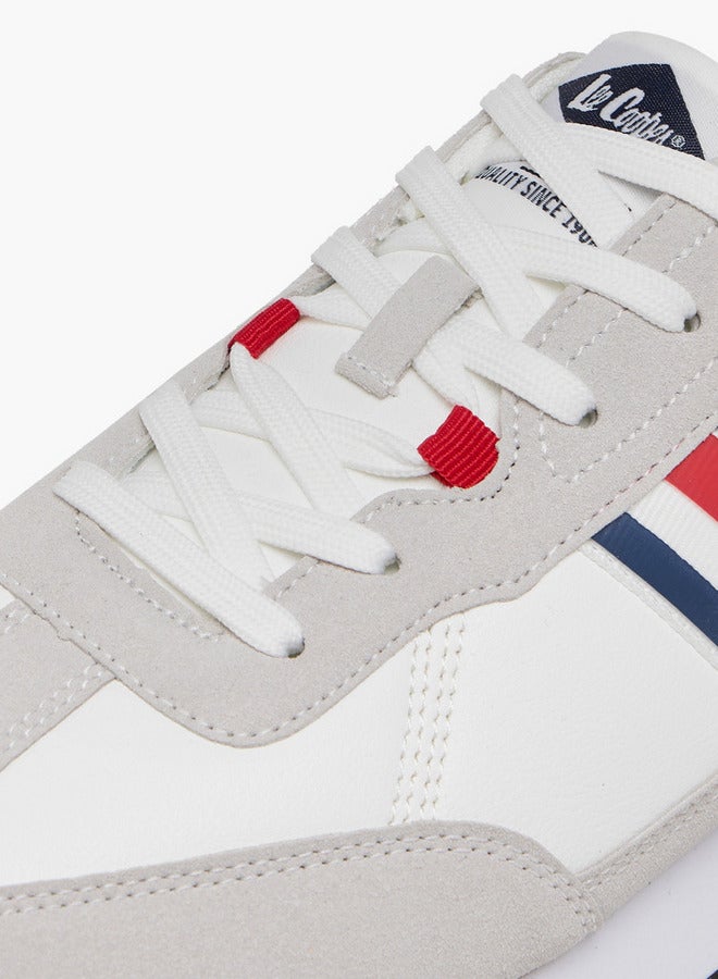 Lee Cooper Men's Panelled Sneakers with Lace-Up Closure - Image 4