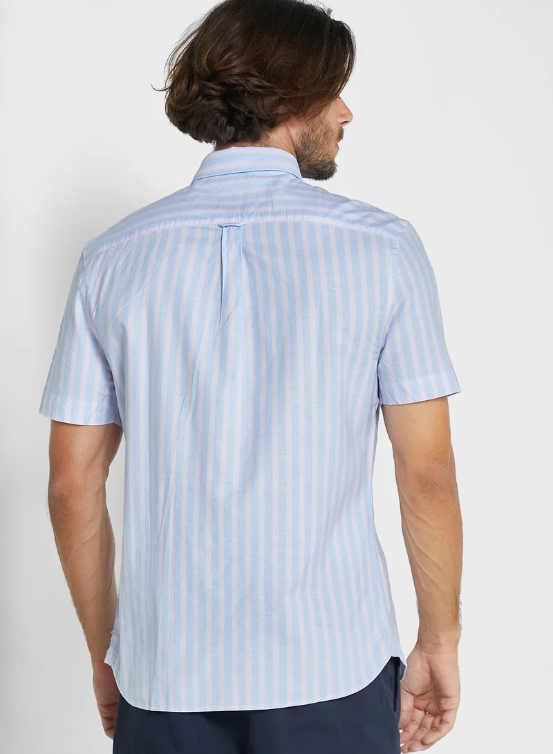 ماركس وسبنسر قميص رسمي مخطط بقصة عادية