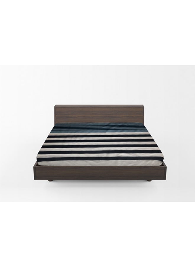 Home-Tex Design - 3 Piece Hometex Design 100% Cotton King Size Printed Flat Sheet Set FEYDE - 1 Flat Sheet (240x260 cm) + 2 Pillow Covers (50x80 cm) - Image 1
