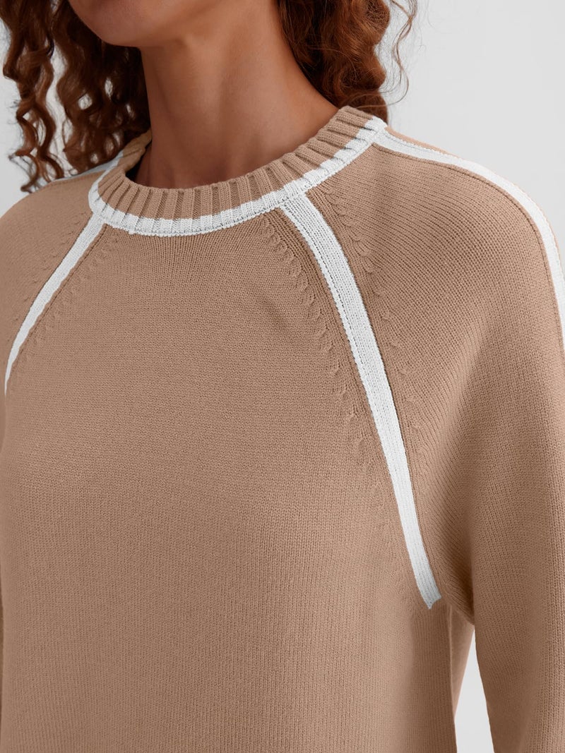 LILLUSORY Womens Lounge Set Two 2 Piece 2025 Fall Loungewear Knit Matching Sweater Sweat Suits SweatSuits Trendy Fashion Outfits Clothes Clothing Colorblock Pants Winter Cute - Image 5