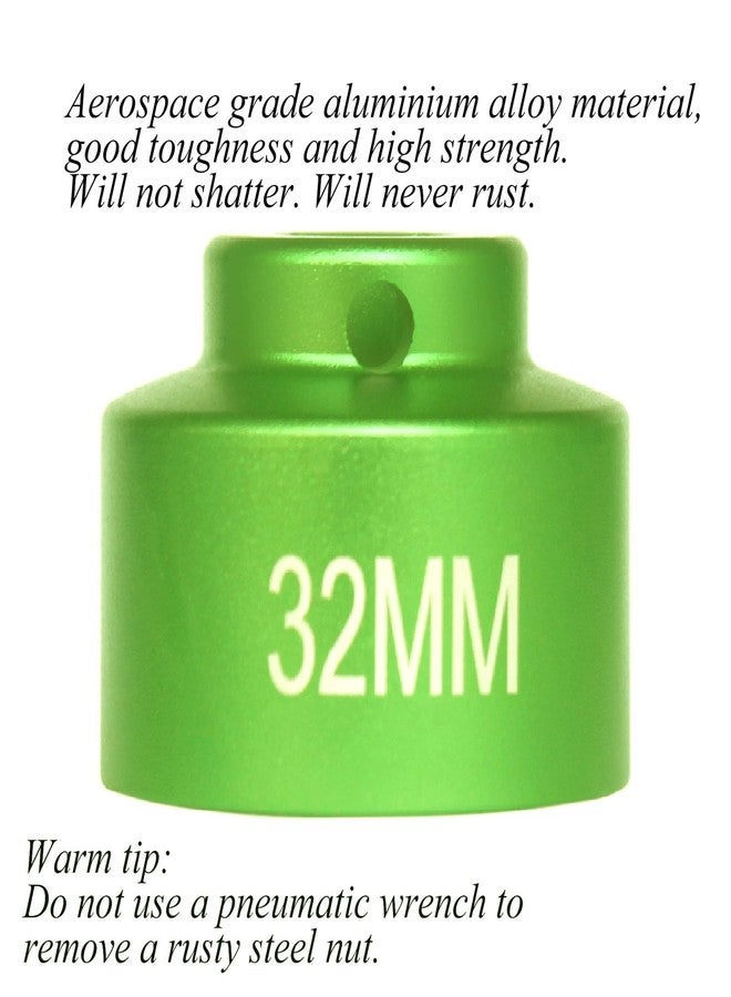 Felisbieti 32mm socket, Aluminum alloy low profile 6-point 3/8" Drive Oil Filter socket fits GM, Pontiac, Saturn, Saab,Ecotec, TDI, VW, Audi, BMW, Polaris,Chevrolet。 - Image 2