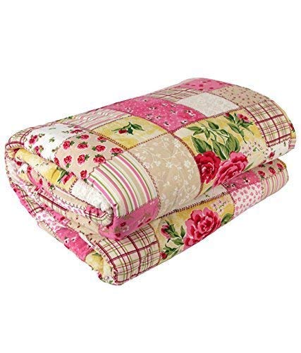 SHOPINGTRADE Chek Printed Single Bed Microfiber/Polycotton AC Dohar (Multicolour 1) - Image 2