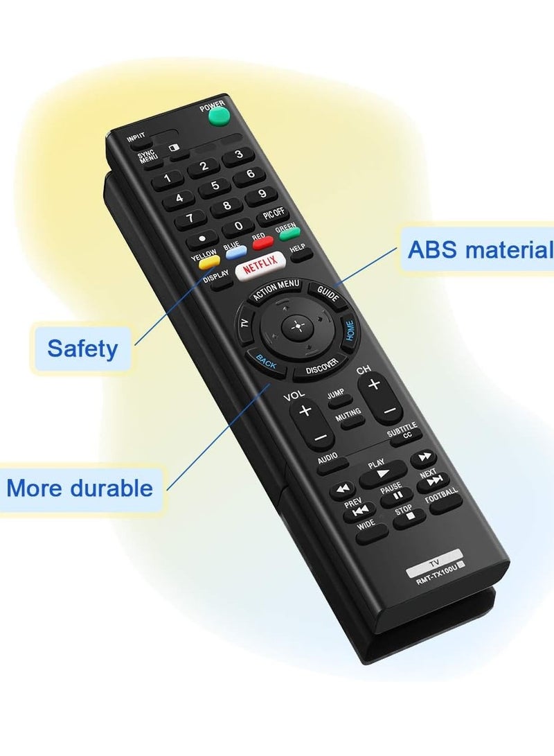 ELTRAZONE RMT-TX100U Remote Replacement for Sony Bravia RMTTX100U TV Remote Control, if Applicable XBR75X850C with battery - Image 4