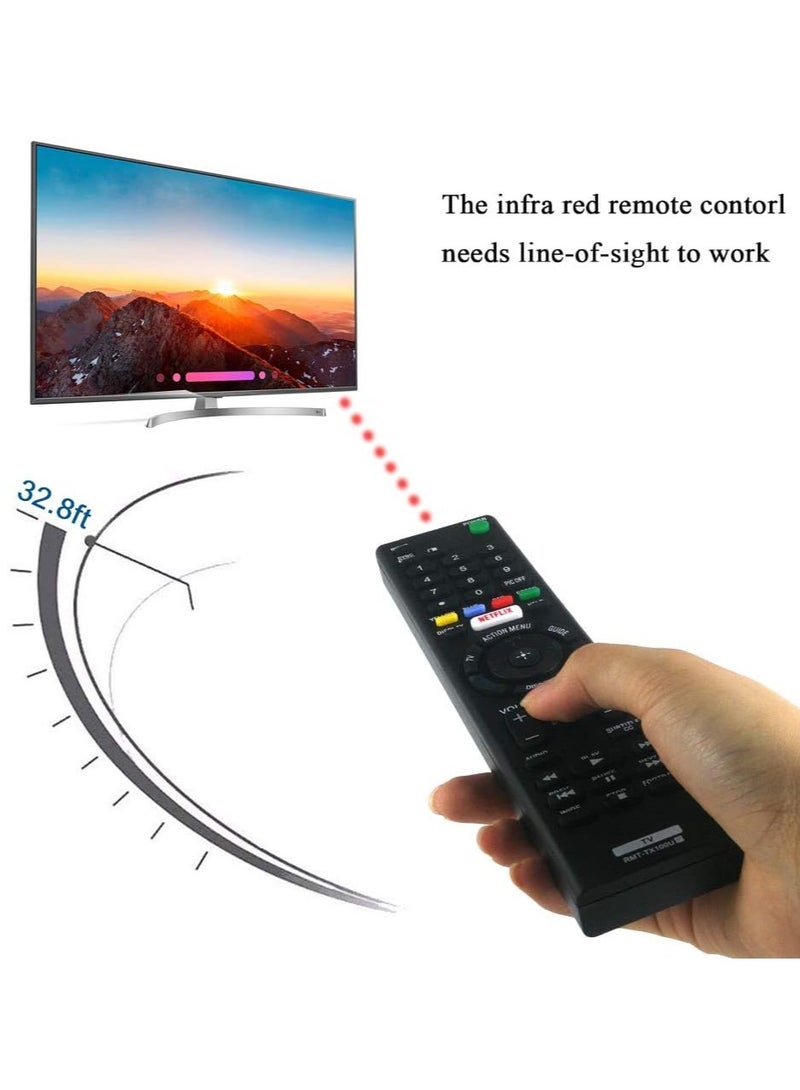 ELTRAZONE RMT-TX100U Remote Replacement for Sony Bravia RMTTX100U TV Remote Control, if Applicable XBR75X850C with battery - Image 5