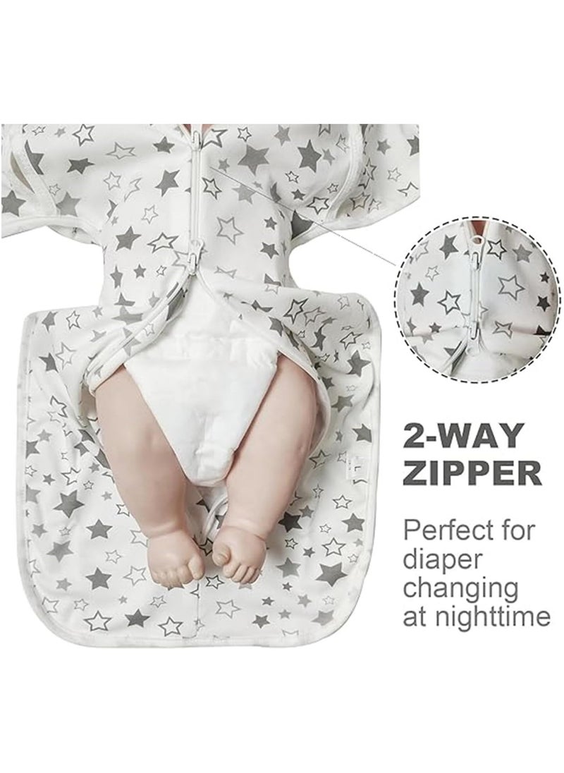 Generic Swaddle wrap newborn  Baby Swaddle Wrap Sleep Sacks Adjustable Swaddling Sleep Sack Super Soft Nursery Swaddling Blankets Baby Sleep Sack Baby Swaddle Blanket Wrap 0-3 Months (White)  - Image 4