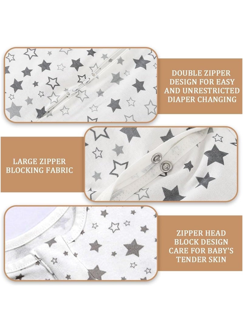 Generic Swaddle wrap newborn  Baby Swaddle Wrap Sleep Sacks Adjustable Swaddling Sleep Sack Super Soft Nursery Swaddling Blankets Baby Sleep Sack Baby Swaddle Blanket Wrap 0-3 Months (White)  - Image 5