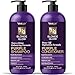 VANIDOX Sulfate Free Brass Toning Purple Shampoo and Conditioner Set for Blondes, Brown Highlighted, or Bleached Hair, Shampoo for Blondes Infused with Purple Rice Extract (16 fl oz each) - Image 2