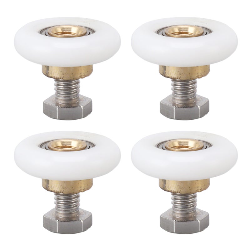 4 Set Shower Door Rollers Runners Wheels Bathroom Glass Door Rollers Runners Pulleys Wheels Replacement Part 25mm - Image 2
