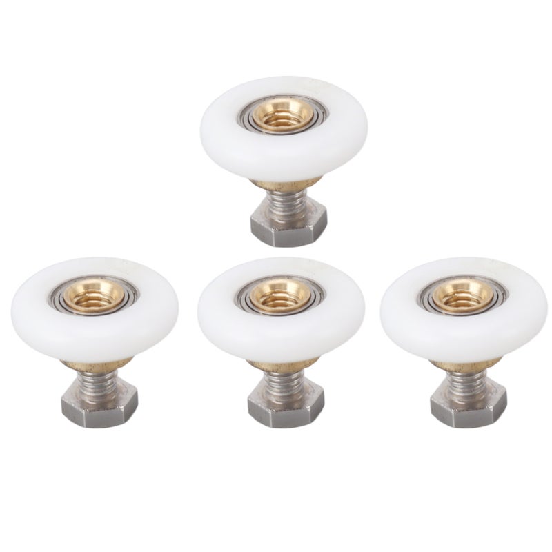 4 Set Shower Door Rollers Runners Wheels Bathroom Glass Door Rollers Runners Pulleys Wheels Replacement Part 25mm - Image 4