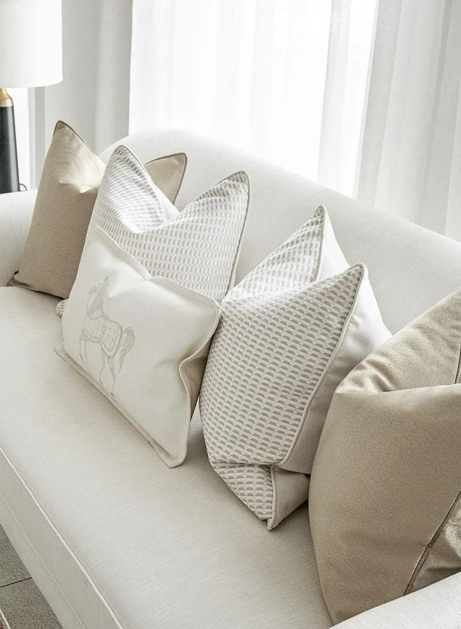 KNOT HOME Cushion Elgine Bundle (with filler) Pillow Knot Home Cover Set for Modern Sofa Contemporary Living Room Bedroom and Office Soft Washable
