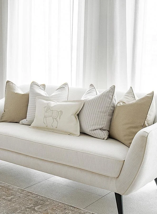 KNOT HOME Cushion Elgine Bundle (with filler) Pillow Knot Home Cover Set for Modern Sofa Contemporary Living Room Bedroom and Office Soft Washable
