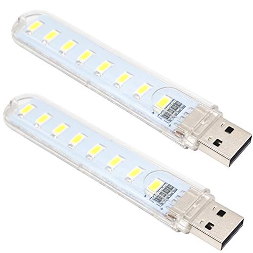 AYECEHI OUOU Mini Portable LED Night Light USB Keychain Lights for Reading Outdoor Powered Camping Lamp (3 Pack) - Image 2