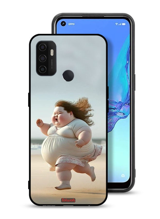 Tolwak Oppo A11s Protective Case Cover Fatty Baby Girl Running - Image 1