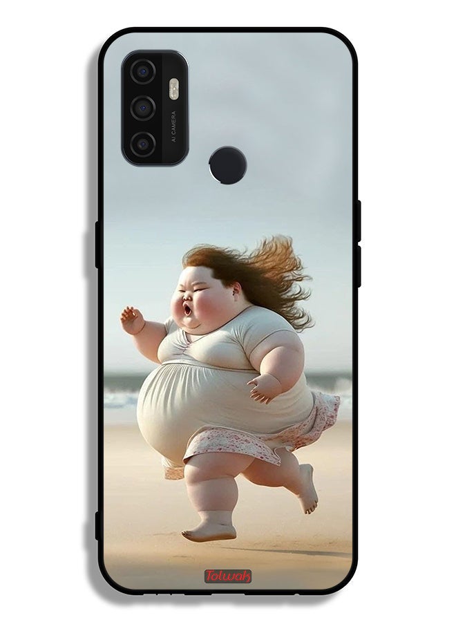 Tolwak Oppo A11s Protective Case Cover Fatty Baby Girl Running - Image 2