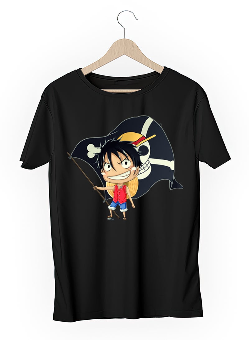 Fashion World Cotton T-shirt Printed with High-quality Anime One piece Monkey D. Luffy  - Image 3