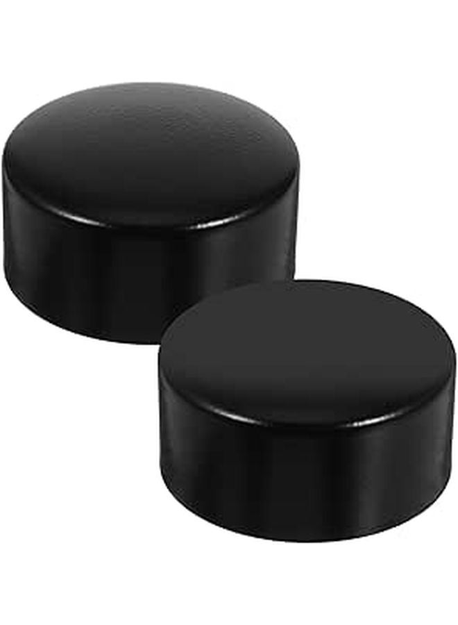 2 Pack Stainless Steel Handrail End Caps Round Decorative Tube Covers Easy Installation - Image 1