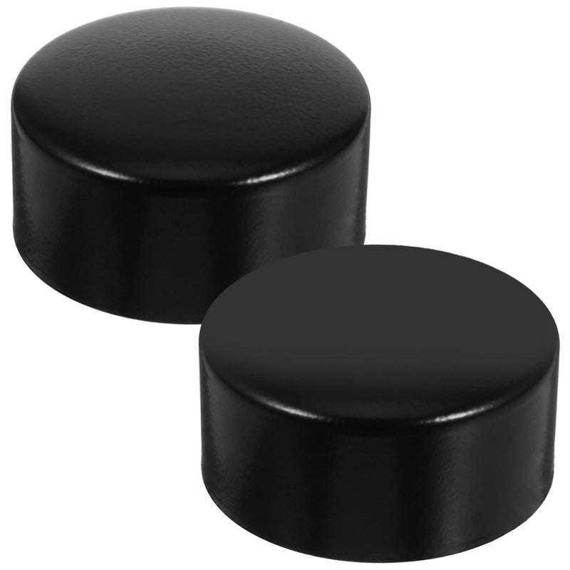 2 Pack Stainless Steel Handrail End Caps Round Decorative Tube Covers Easy Installation - Image 2