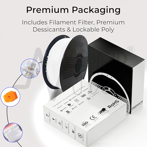 NFIL3D 1.6KG PETG+ Snow White 3D Printer Filament | Filaments for 3D Printer| 1.75mm| Accuracy - +/- 0.015mm | 1000g 3D Filament, 250g Spool & 350g Packaging Weight (Total Weight 1.6KG) - Image 5