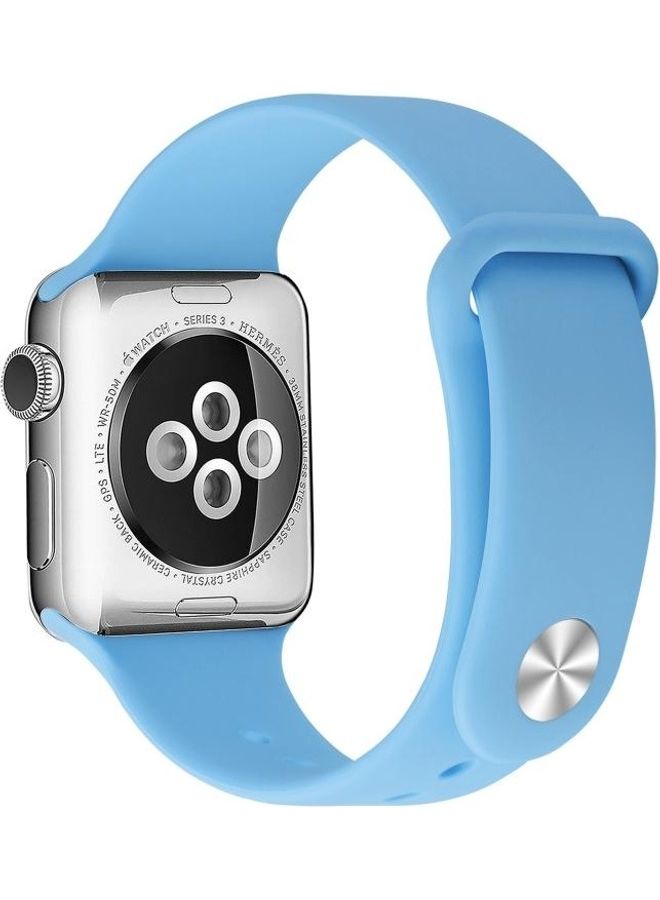 BGM Replacement Band for Apple Watch Series 1/2/3/4/5/6/SE 38/40mm Blue - Image 4