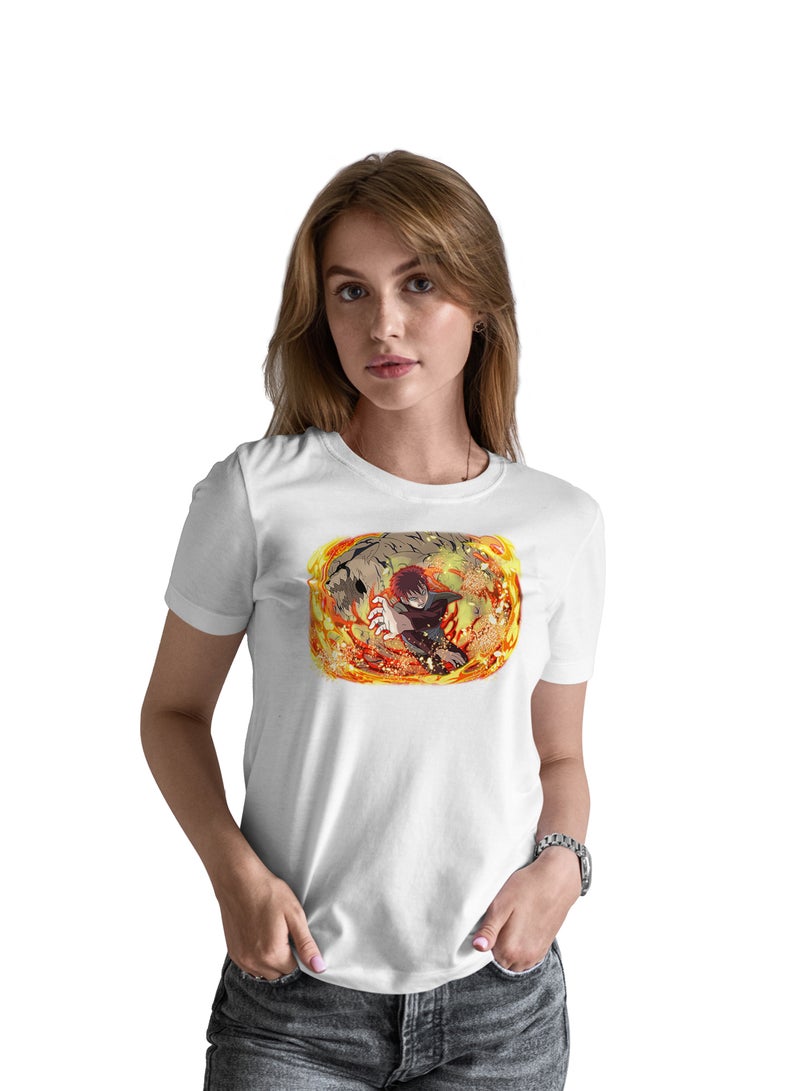 Fashion World Cotton T-shirt Printed with High-quality Anime Naruto Gaara  - Image 1