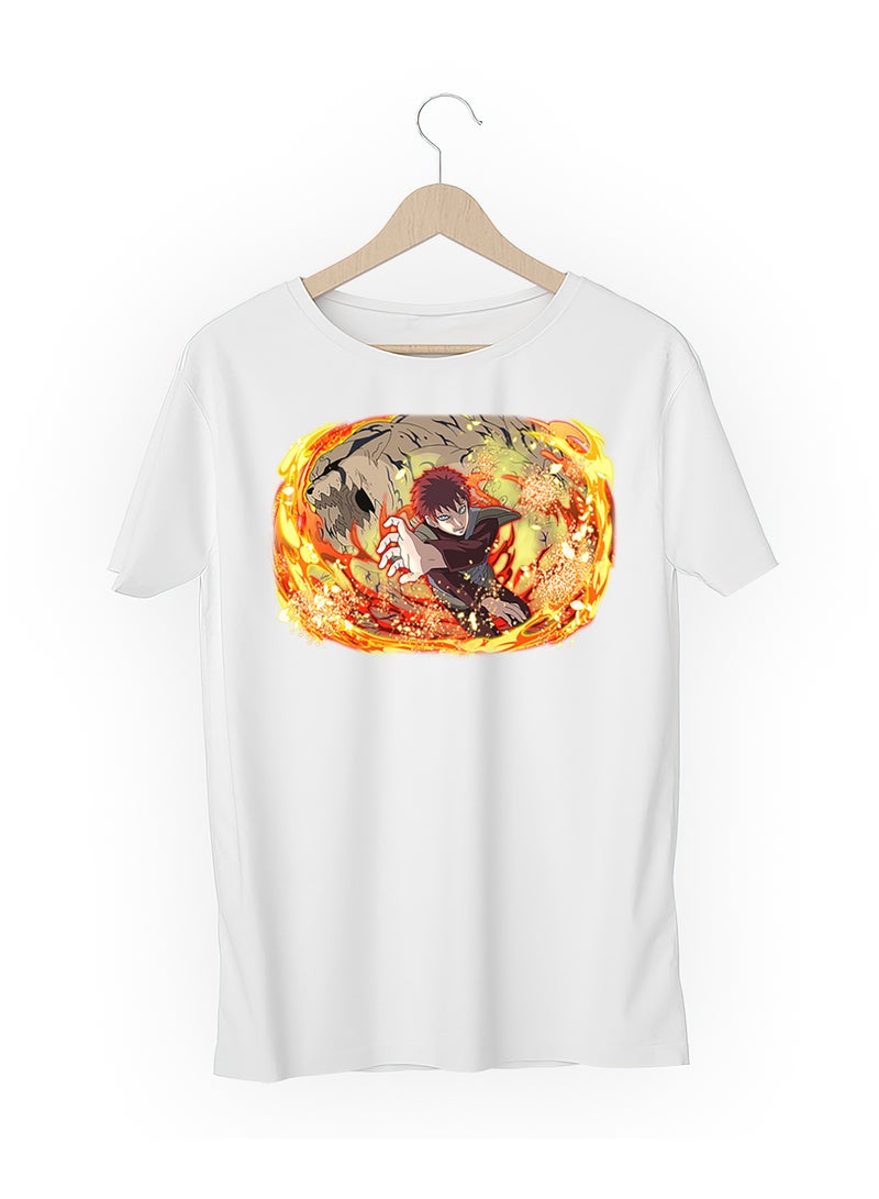 Fashion World Cotton T-shirt Printed with High-quality Anime Naruto Gaara  - Image 3