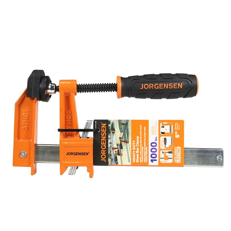 Pony Jorgensen 3706-HD Heavy Duty Steel Bar Clamp, Orange, 6-Inch - Image 5