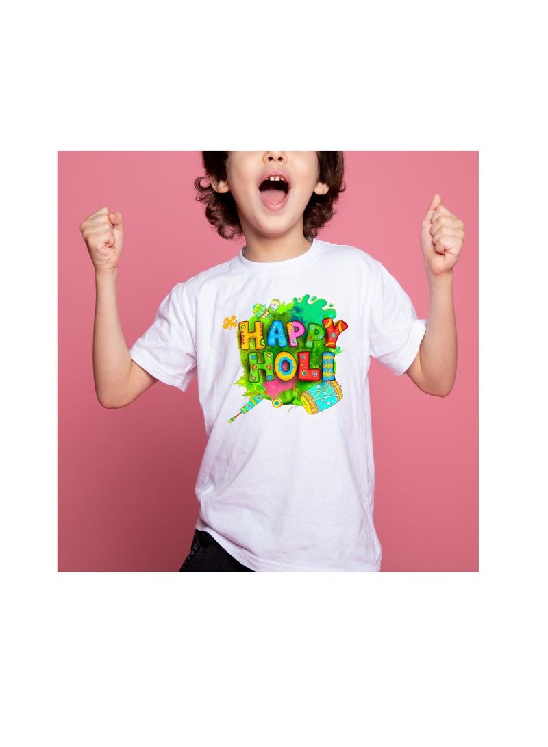 برينت شوب فور مي هولى مطبوعة برقبة دائرية قطن للأولاد تصميم 4 - Image 4