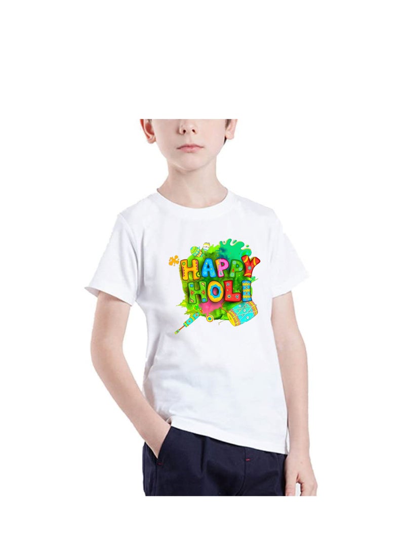 برينت شوب فور مي هولى مطبوعة برقبة دائرية قطن للأولاد تصميم 4 - Image 2