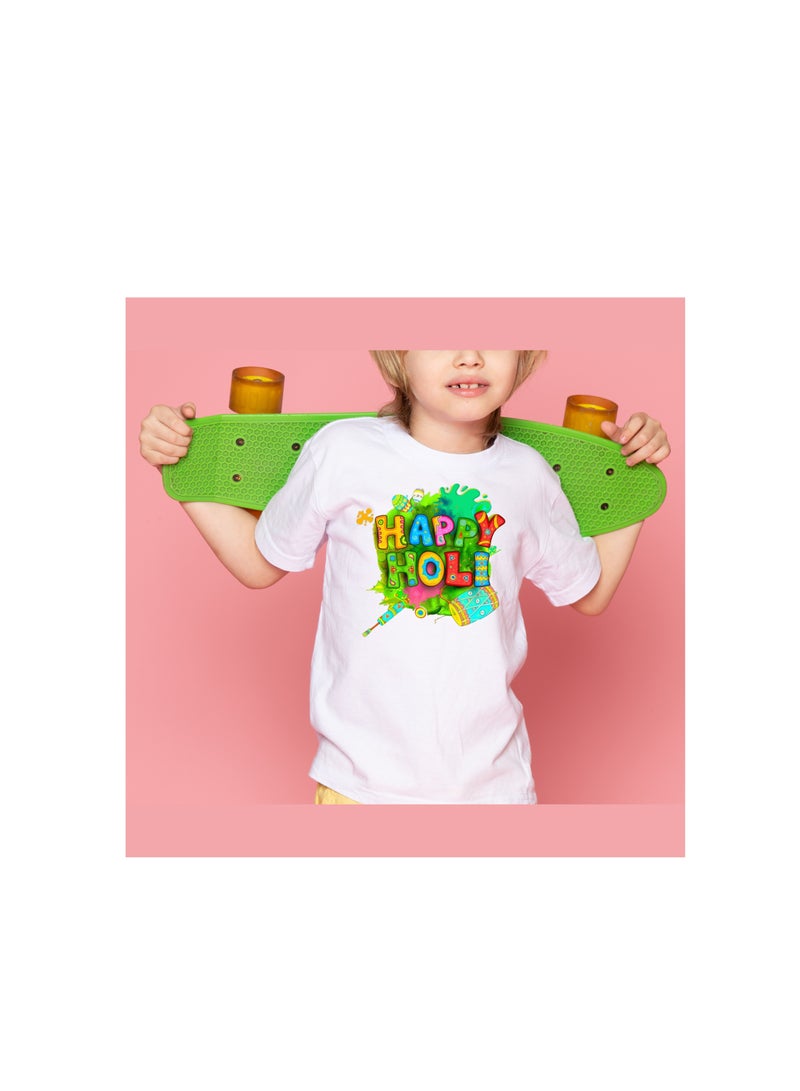 برينت شوب فور مي هولى مطبوعة برقبة دائرية قطن للأولاد تصميم 4 - Image 3