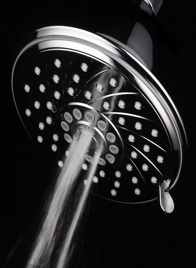 HOTEL SPA - Shower Head High Pressure with Shower Filter - 6 Inch Rain Shower Head - Enriched KDF, Showerhead Filter for Hard Water, 6-Setting, Ultra-Luxury, Showerspa (Chrome) - Image 4
