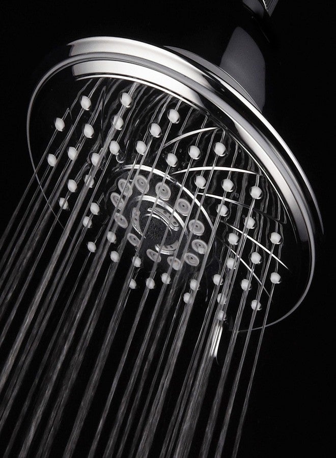 HOTEL SPA - Shower Head High Pressure with Shower Filter - 6 Inch Rain Shower Head - Enriched KDF, Showerhead Filter for Hard Water, 6-Setting, Ultra-Luxury, Showerspa (Chrome) - Image 3