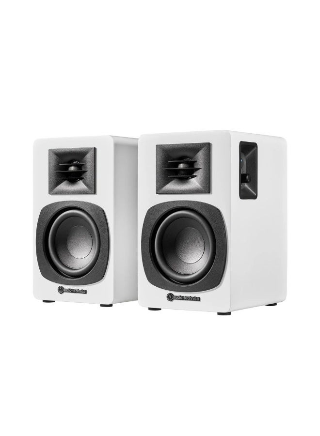 Audio-Technica AT-SP3X Powered Bookshelf Speakers – White - Image 5