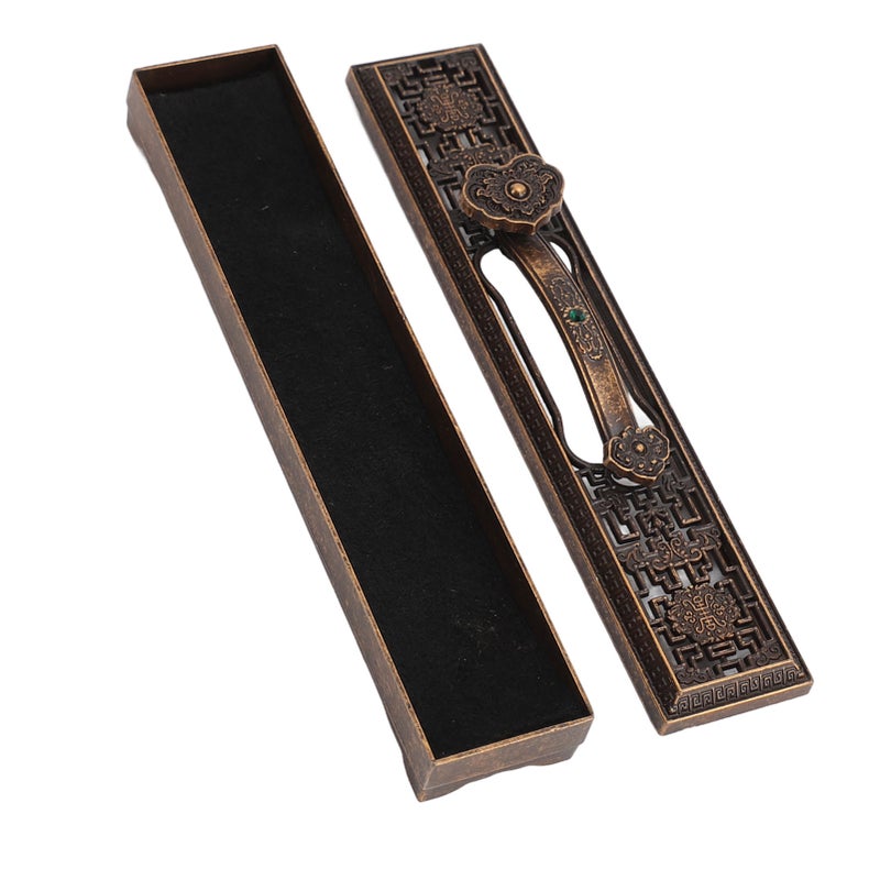 15cm Incense Burner Vivid Relieve Fatigue Decorative Elegant Incense Stick Holder for Meditation Room Yoga Room Office Brass Color - Image 1