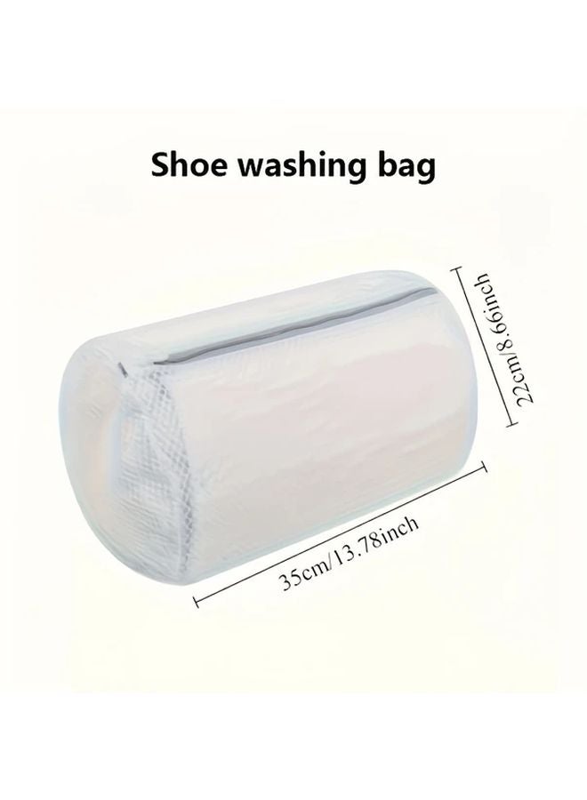 Reusable Zipper Mesh Laundry Bag For Sneakers Shoes Washing Machine Protection - Image 5