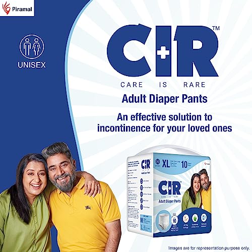 CIR Adult Diaper Pants Style | Adult Diaper Extra Large (XL)|Waist (100-150cm I 40"-59") |10 hr Absorption-Protection | Unisex with Wetness Indicator | Odour Control | Goodness of Aloe Vera | 10 Units - Image 3