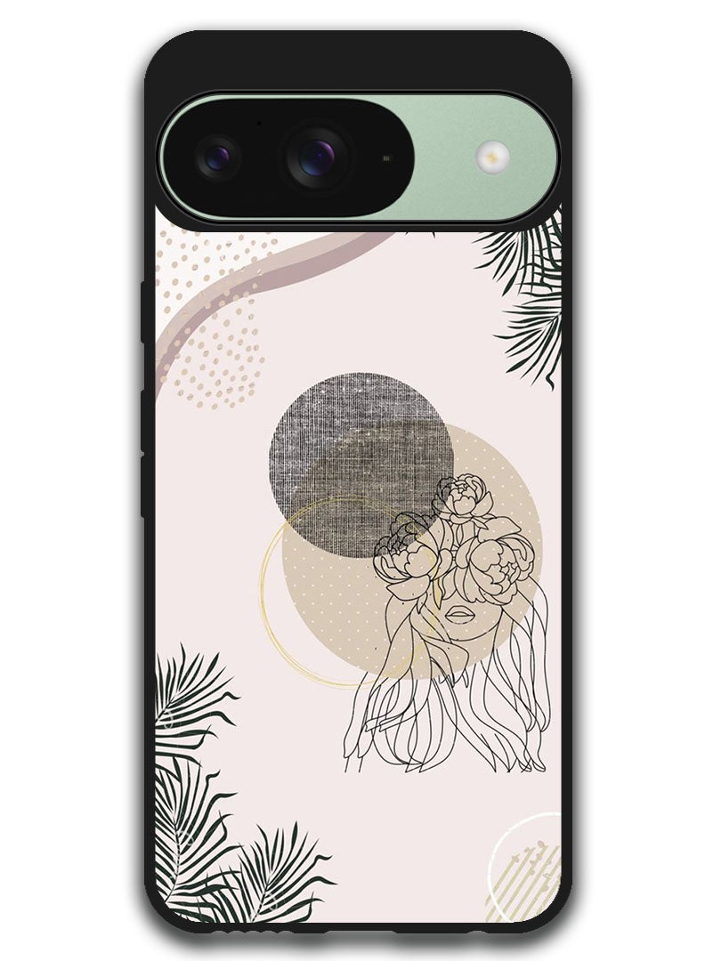 Theodor Protective Case Anti Scratch Shock Proof Bumper Cover For Google Pixel 9 Minimalist woman  - Image 1