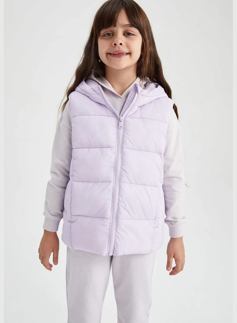 DeFacto Girl Hooded Long Sleeve Outer Wear Vest