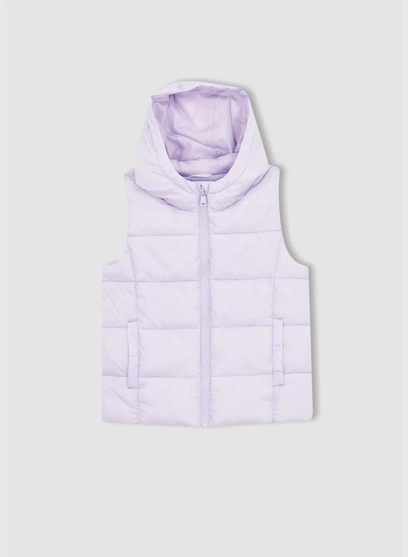 DeFacto Girl Hooded Long Sleeve Outer Wear Vest