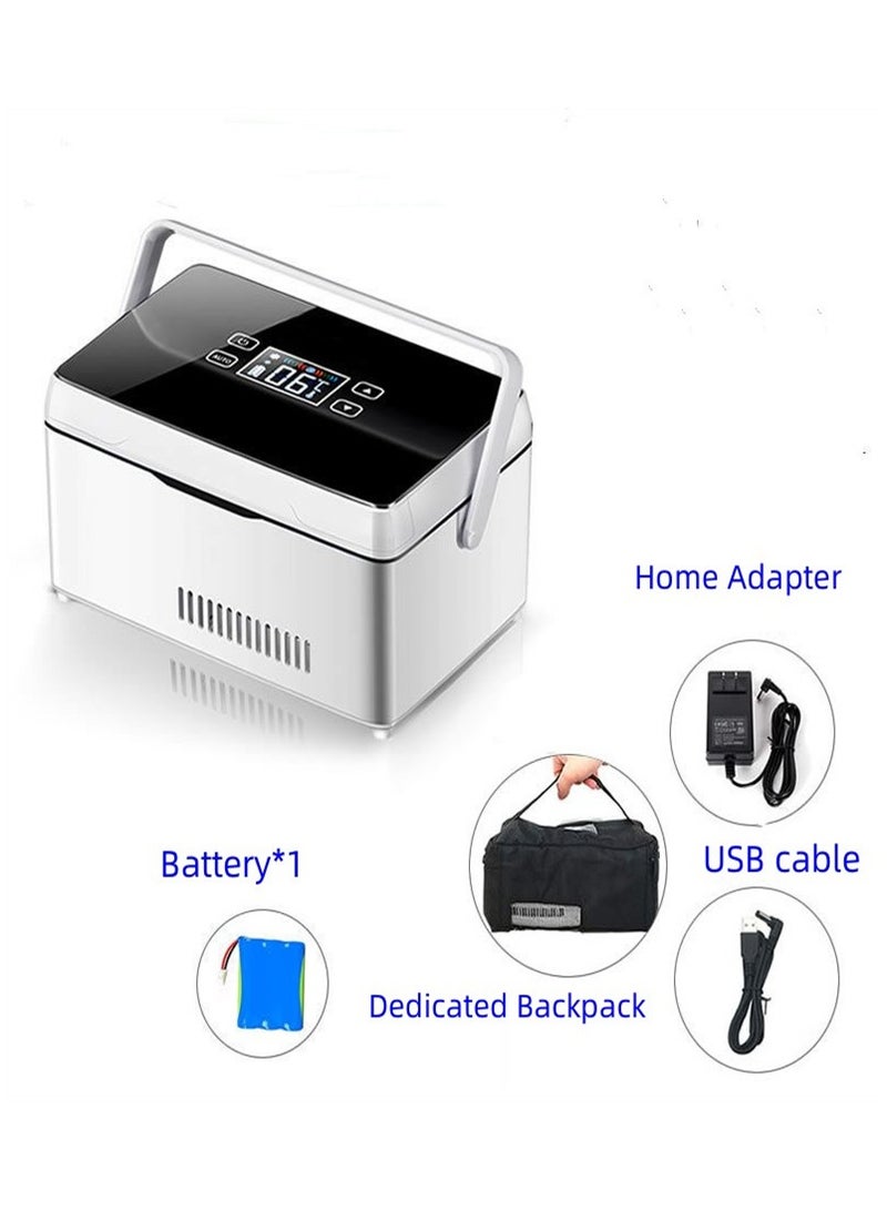 Generic Insulin Cooler Travel Case Mini Refrigerated Diabetic Bag Supplies Fridge Box Large Capacity (White) - Image 1